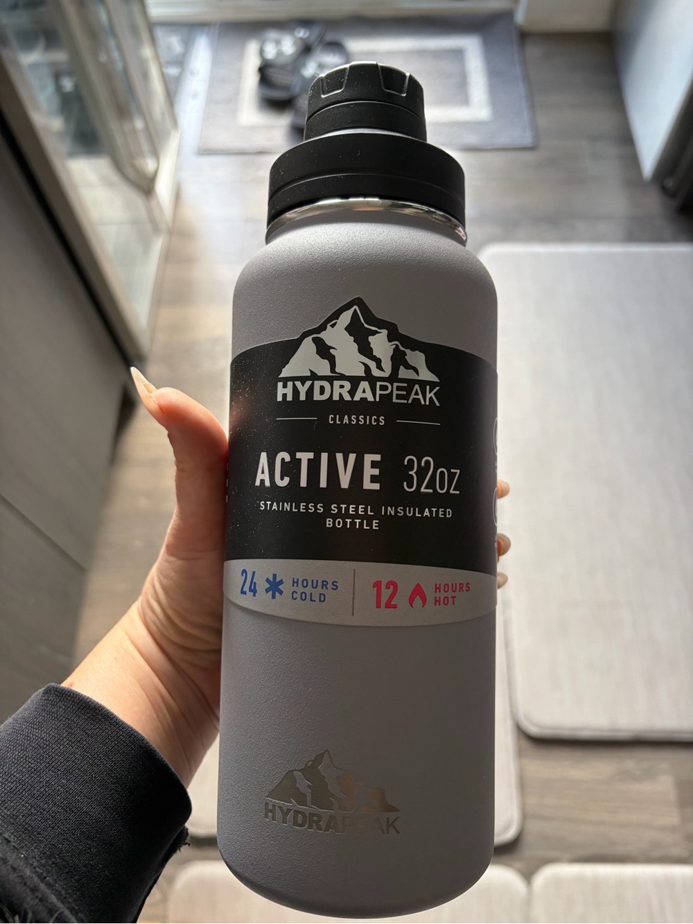 Hydrapeak Active 32oz Insulated Bottle - Gray